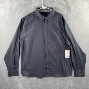 Marmot Shirt men's XXL Flannel Button Up Hobson Midweight Soft Gray Outdoor 2XL